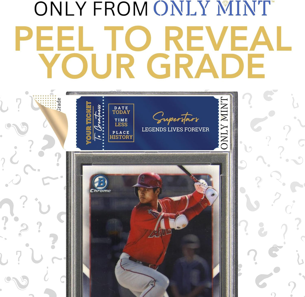 Ultimate Graded Top 15 MLB Superstar Guaranteed Mint 8-10 Card Grade | Only 2024 Top Stars in Each Mystery Booster Pack | Baseball Cards Graded by PSA BGS SGC CSG | Contains 1 MLB Card