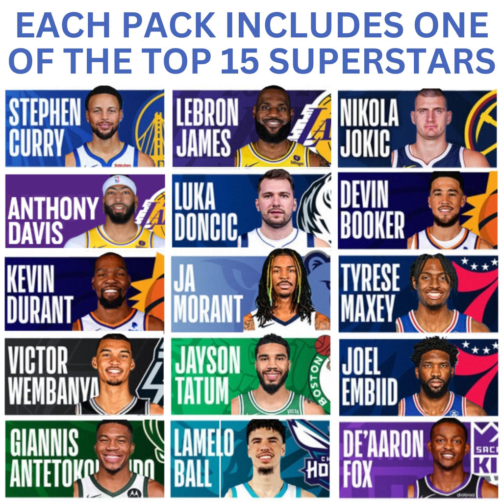 Ultimate Graded Top 15 2024 Superstar NBA Card 8-10 Mint Guaranteed | Only Top Stars in Each Mystery Booster Pack | Basketball Cards Grades by PSA BGS SGC CGC | Blind Bag Contains 1 NBA Card
