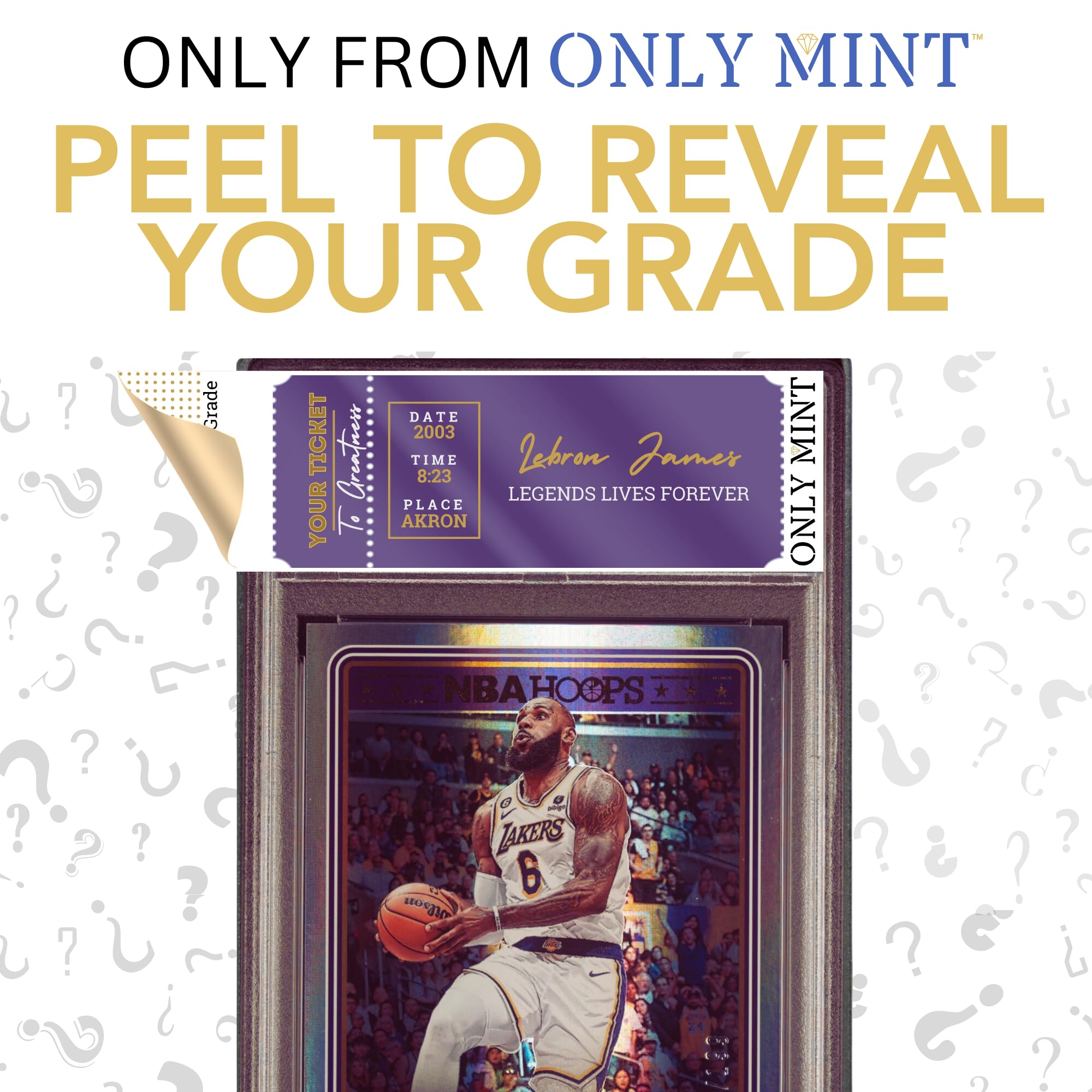 Ultimate Graded Lebron James NBA Card 8-10 Mint Guaranteed | Only The G.O.A.T. in Each Mystery Booster Pack | Basketball Cards Grades by PSA BGS SGC CGC | Blind Bag Contains 1 Lebron Card