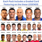 Ultimate Soccer Guaranteed Card All-Time Legend or Superstar Graded 8-10 Mint Football Card | Top Footballer in Each Mystery Pack | Grades by PSA BGS SGC CGC | Blind Bag Contains 1 Card