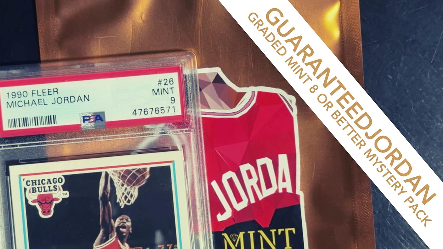Ultimate Guaranteed Graded Mint 8-10 Michael Jordan Graded Card Mystery Booster Pack 8-10 Air Jordan in Every Pack | Basketball Card Grade by PSA BGS SGC CSG | Blind Bag Contains 1 Graded MJ