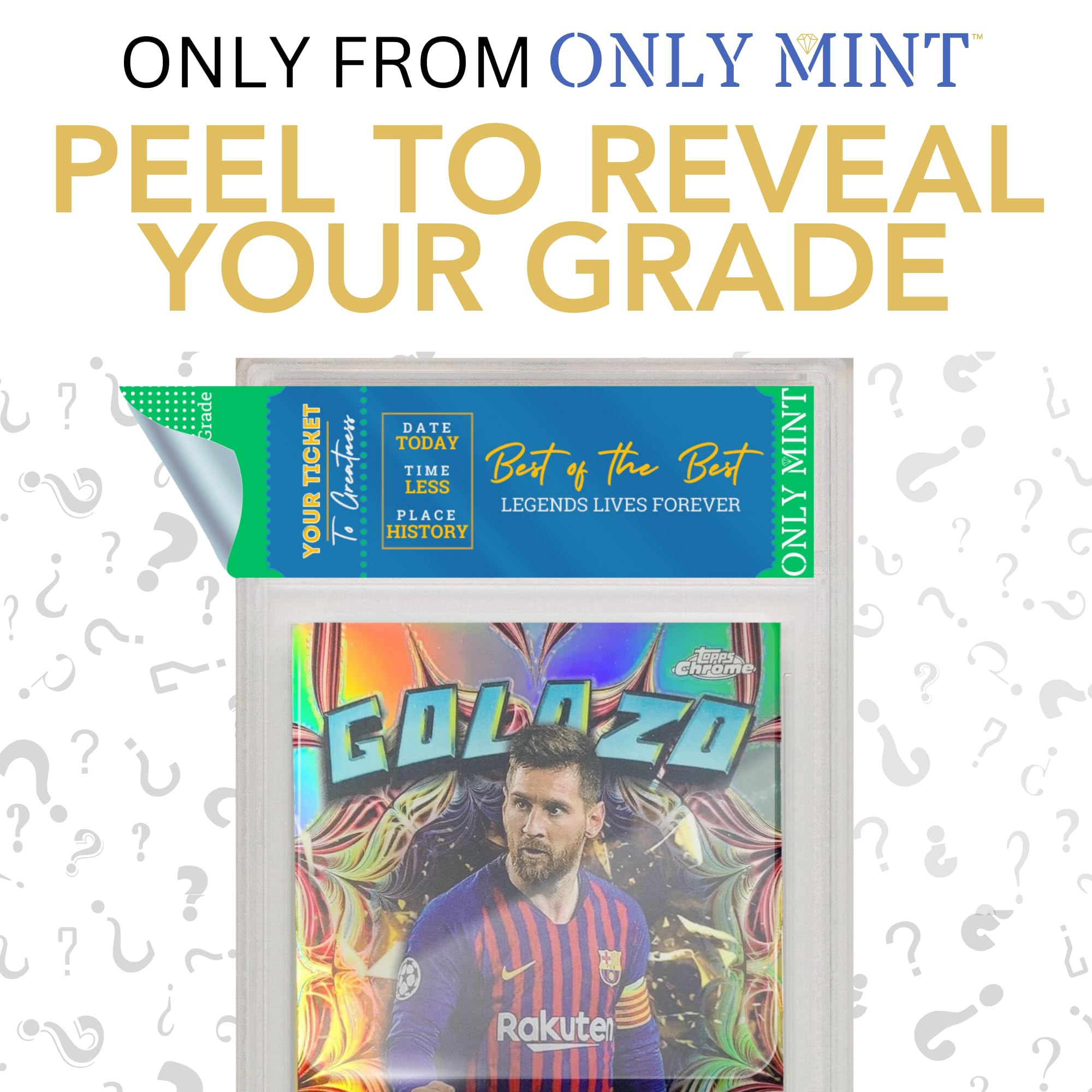 Ultimate Soccer Guaranteed Card All-Time Legend or Superstar Graded 8-10 Mint Football Card | Top Footballer in Each Mystery Pack | Grades by PSA BGS SGC CGC | Blind Bag Contains 1 Card
