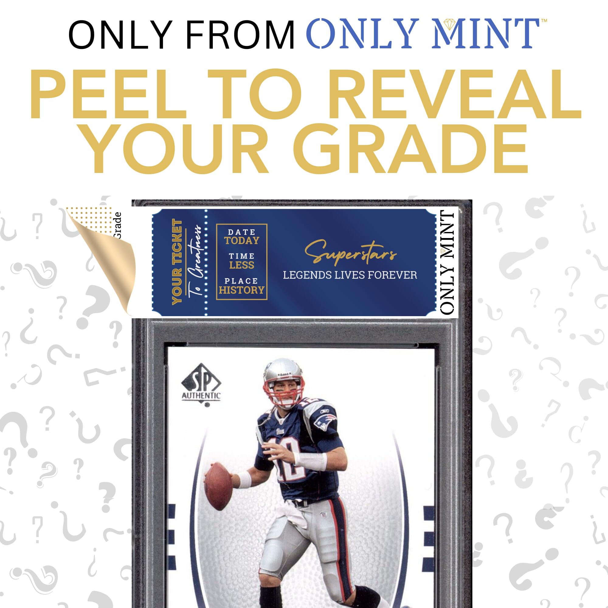 Ultimate Quarterback Guaranteed NFL Card All-Time Legend or Superstar Graded 8-10 Mint Football Card | Top QB in Each Mystery Pack | Grades by PSA BGS SGC CGC | Blind Bag Contains 1 NFL Card